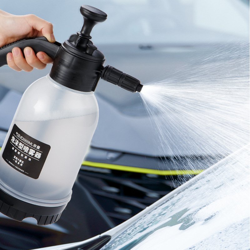 Bình Xịt Tạo Bọt Tuyết Rửa Xe Ô Tô , Xe Máy Bình Tưới Cây Cầm Tay Tiện Dụng Dung Tích 2L - Bột Rửa Xe Không Chạm