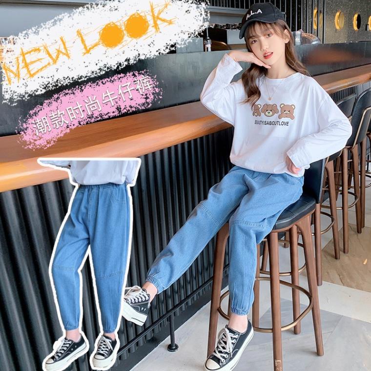 Quần jean size đại cho bé gái 9 tuổi (3-15 tuổi) ✨✨ Quần bò bé gái lớn 20kg 25kg 30kg 35kg 40kg 45kg 50kg