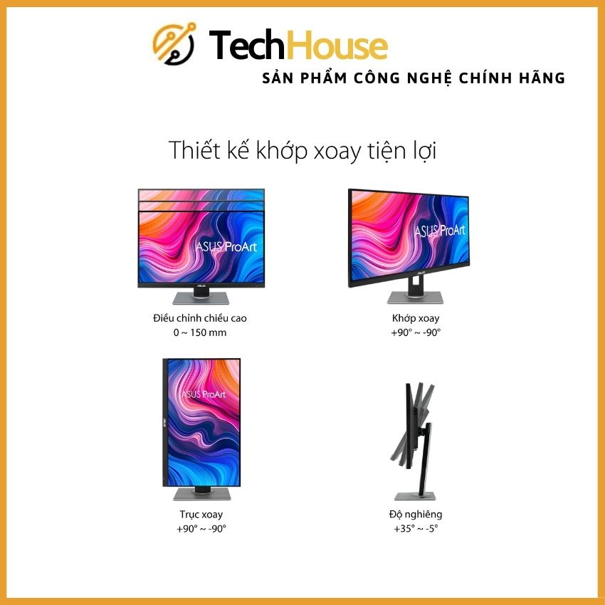 Màn hình máy tính ASUS ProArt PA278QV 27 inch 2K IPS - Bảo hành chính hãng 36 tháng | Tech House Official | BigBuy360 - bigbuy360.vn