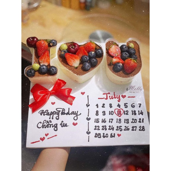 Hộp i❤u sét lẻ ,làm bánh sinh nhật, rau cau, mouse