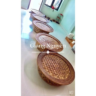 Bàn mây tre đan thủ công dân tộc Thái