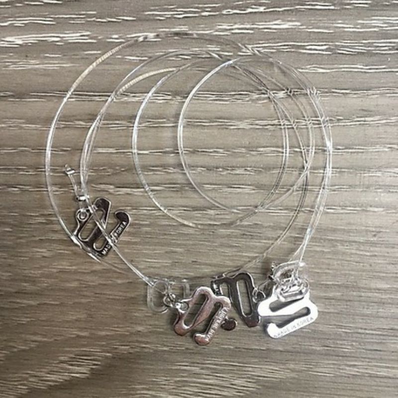 Set 2 Dây Áo Con Trong Suốt Quai Dẹt - Quai Tròn  Siêu Dai Siêu Đẹp Phụ Kiện Cho Chị Em