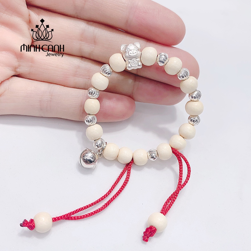 Vòng Dâu Tằm Charm Hổ Mix Chuông Minh Canh Jewelry