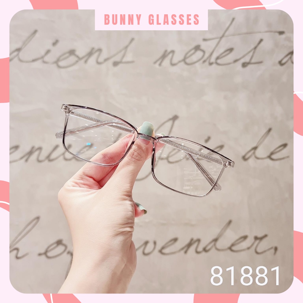 Kính Gọng Cận Hàn Quốc Kim Loại Bọc Nhựa Chắc Chắn Full Bảng Màu 81881 Kính Mắt Bunny