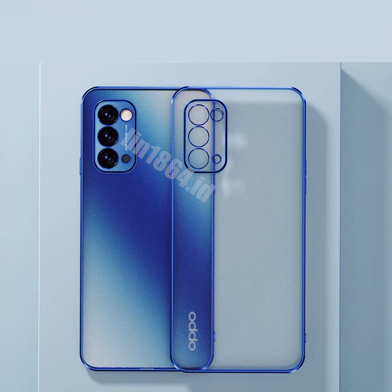 ốp lưng điện thoại mạ sang trọng tương thích Cho Oppo A94 A53 2020 A32 A12 A5 2020 A9 2020 A11K A91 A52 A15 A15S Reno5 Pro Reno6 Pro Ốp mềm silicon TPU trong suốt case