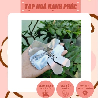 Thẻ cạo gió inox móc khoá thẻ bài lệnh bài cạo gió