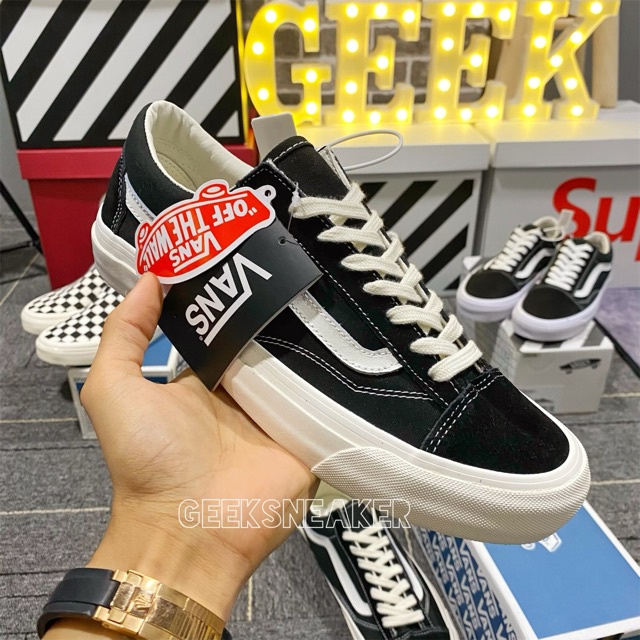 Giày Nam Nữ Cổ Thấp Vans Vault Old Skool, Giày Slip On Vans Caro Đen Trắng Full Box Bill | WebRaoVat - webraovat.net.vn