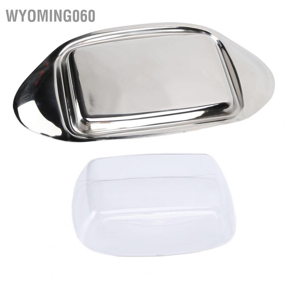 Hộp đựng bơ bằng thép không gỉ Chống rỉ Phô mai Khay ăn nhẹ Loại thuyền có kẹp cho nh