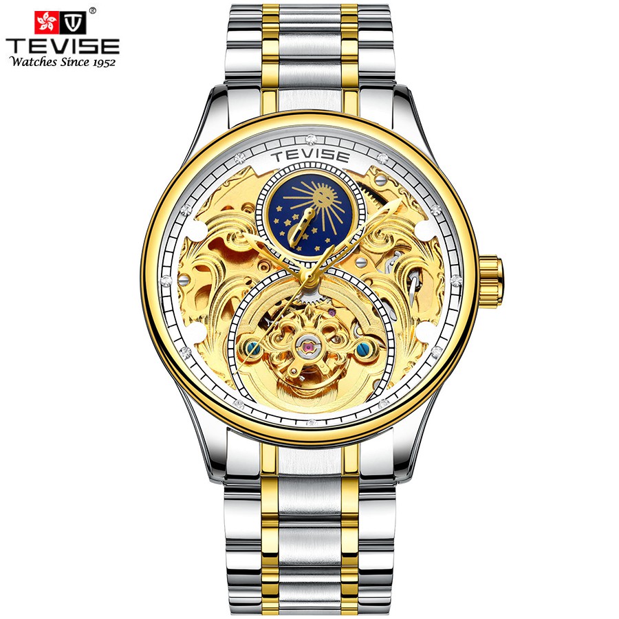 Đồng hồ Cơ Nam TEVISE HAYDEN- Dây Thép Đúc Đặt - Quý Ông Thời Thượng