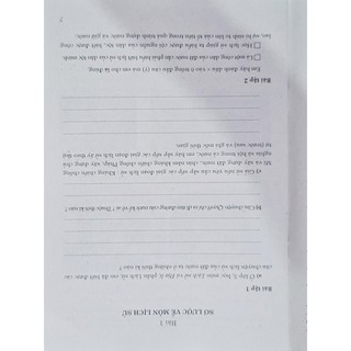 Vở Bài Tập Lịch Sử (Lớp 6, 7, 8, 9)