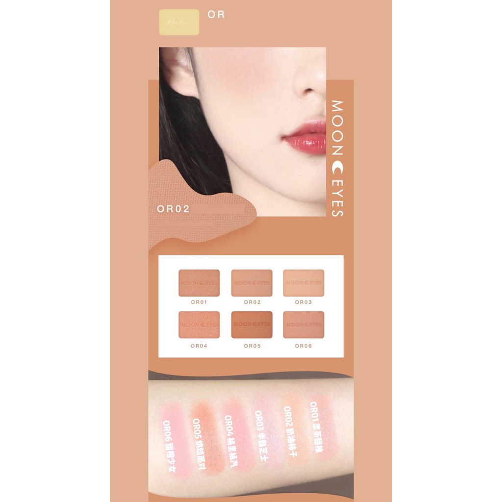 Phấn má Moon Eyes Color 35 màu 6.5gr