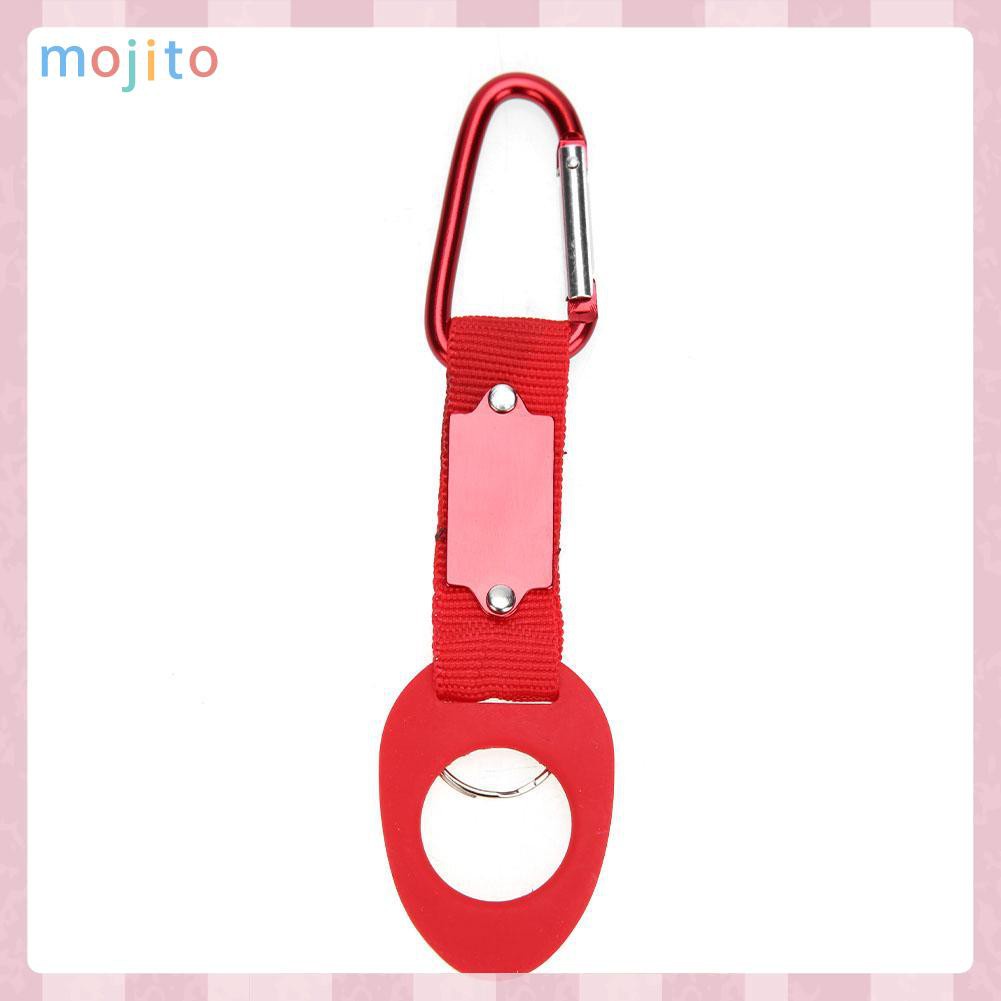 MOJITO Sports Outdoor Rubber Kettle Buckle Hiking Carabiner Water Bottle Holder