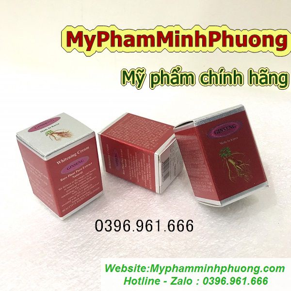 Kem nám Ginseng, bộ thử 3in1, bộ test thử ginseng trắng da, loại bỏ nám, tàn nhang