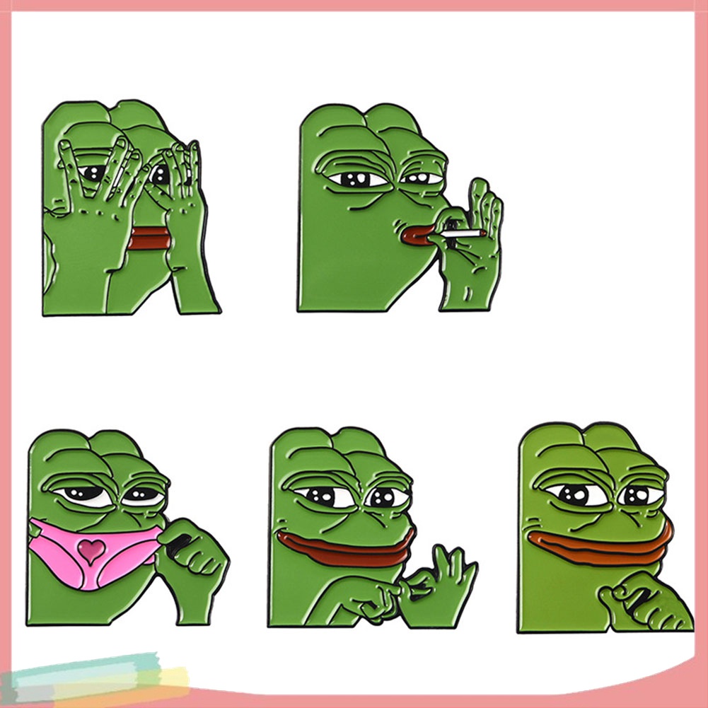 Ghim Cài Áo Hình Chú Ếch Hoạt Hình Dễ Thương