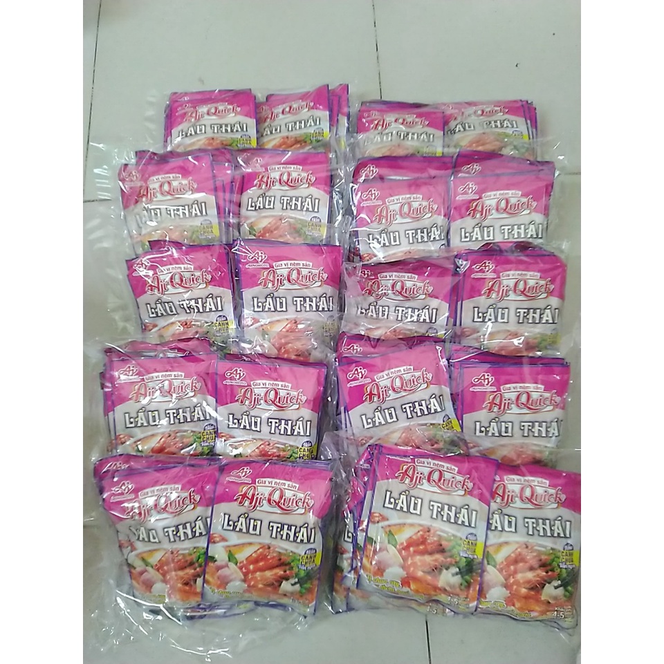 Combo 10 gói Gia vị nêm sẵn lẩu Thái Aji-Quick gói 50g