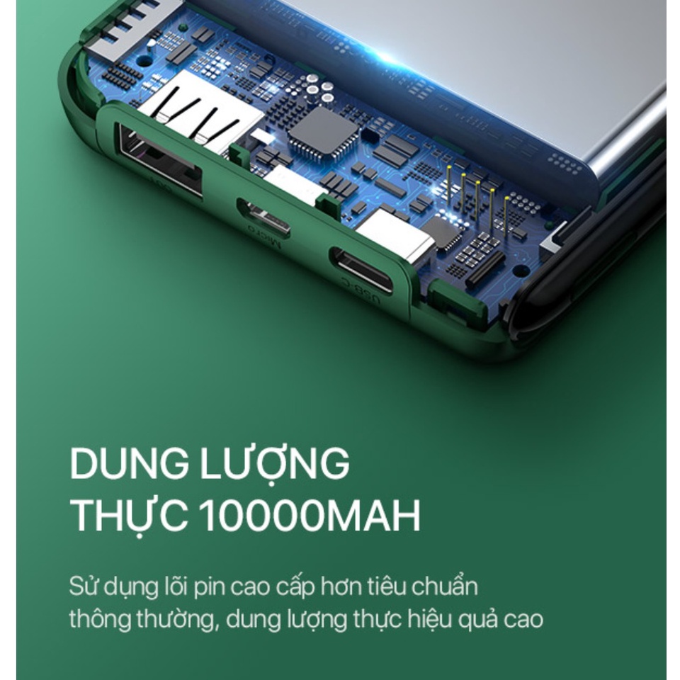 Pin Sạc Dự Phòng ROBOT RT180 10000mAh Hàng Chính Hãng