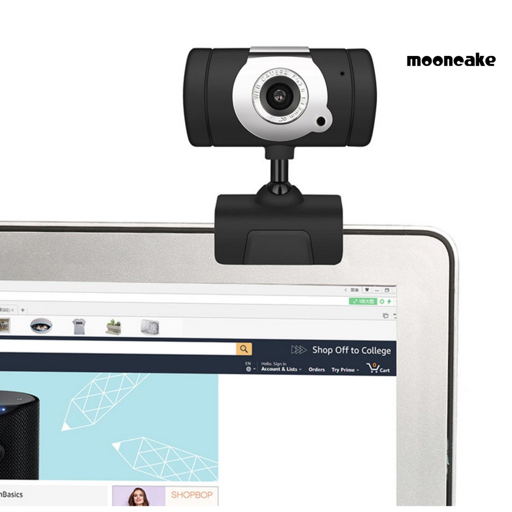 Webcam Có Đèn Led 480p Xoay Được, Hỗ Trợ Quay Ban Đêm