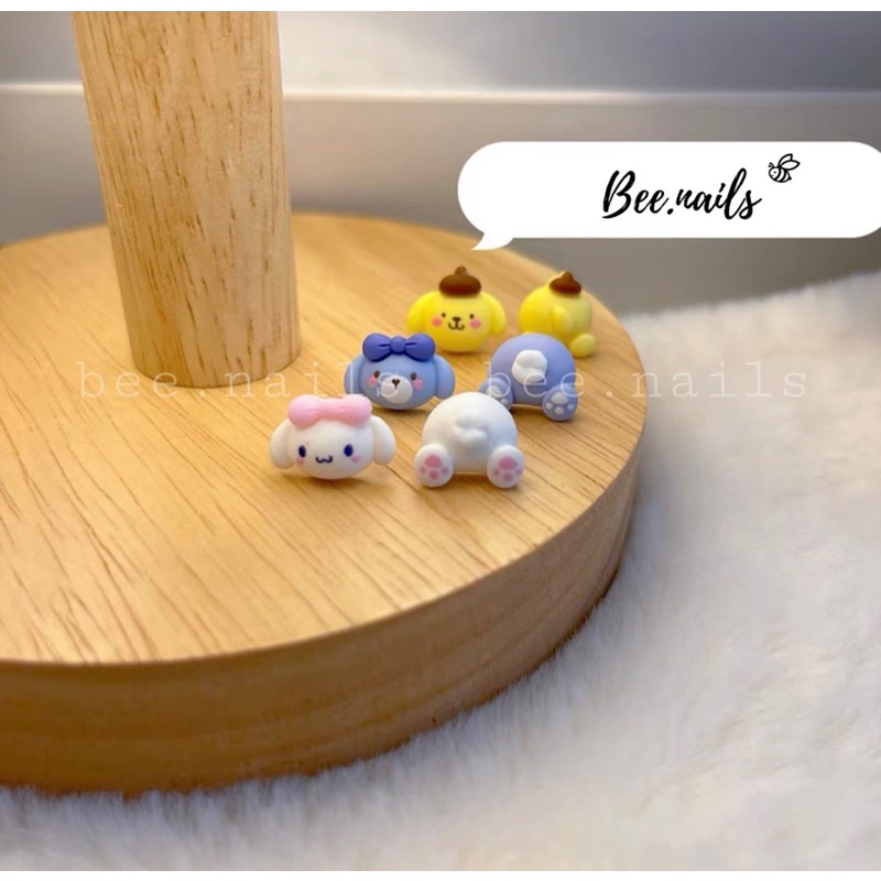 Cặp Charm Hoạt Hình Trang Trí Móng