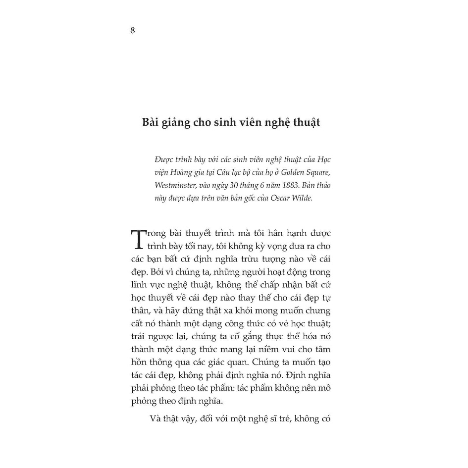 Nghệ thuật và thợ thủ công - Oscar Wilde