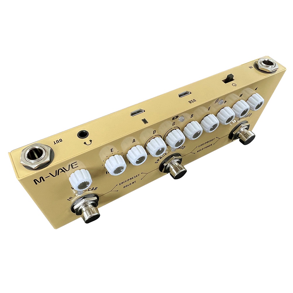M-vave Khối Bàn Đạp Hiệu Ứng Đa Hiệu Ứng Chorus Phaser Có Thể Sạc Lại Cho Guitar Bass Điện Acoustic