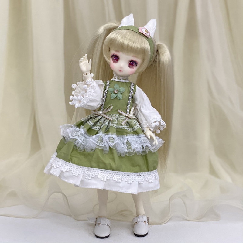 Đầm búp bê cô hầu gái cỡ 1/6 26-30cm