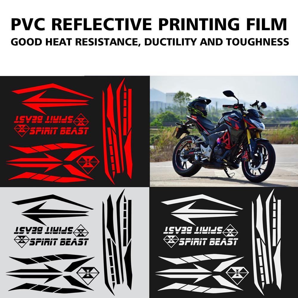 Xe Máy Motocross Phụ Kiện SPIRIT BEAST Xe Máy Miếng Dán Và Đề Can Cho Xe HONDA CB190R Phản Quang Chống Thấm Nước