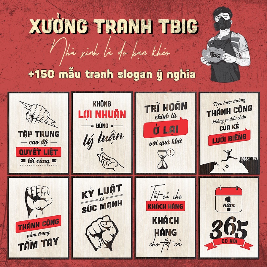 Mua Tranh treo tường, tranh slogan, tranh tạo đông lực cực mạnh decor ...