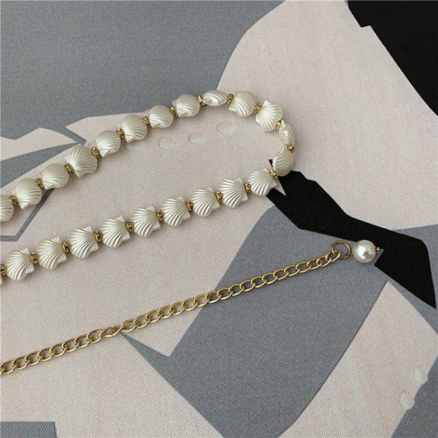 Thắt Lưng Dây Xích Phối Ngọc Trai Thời Trang Cho Nữ