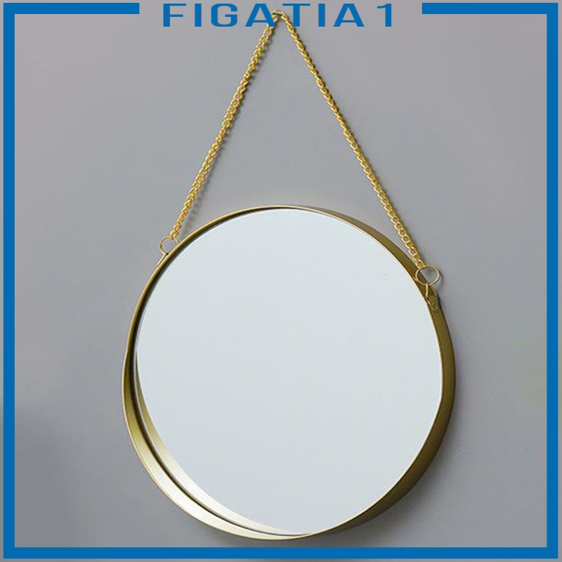 Gương Nhỏ Khung Kim Loại Treo Tường Trang Trí Nhà Tắm Phong Cách Vintage figatia1