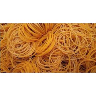 Dây Chun vòng loại 1, vòng to màu vàng, gói 500g, dây thun
