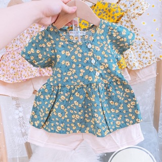 (6-18kg)Sét bộ đũi xinh yêu mát không nhăn cho bé gái (148)