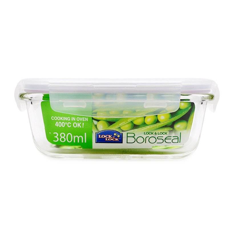 Bộ Hộp Cơm Thủy Tinh Chịu Nhiệt Lock&Lock- LLG422S4 - 1140Ml - màu xám | BigBuy360 - bigbuy360.vn