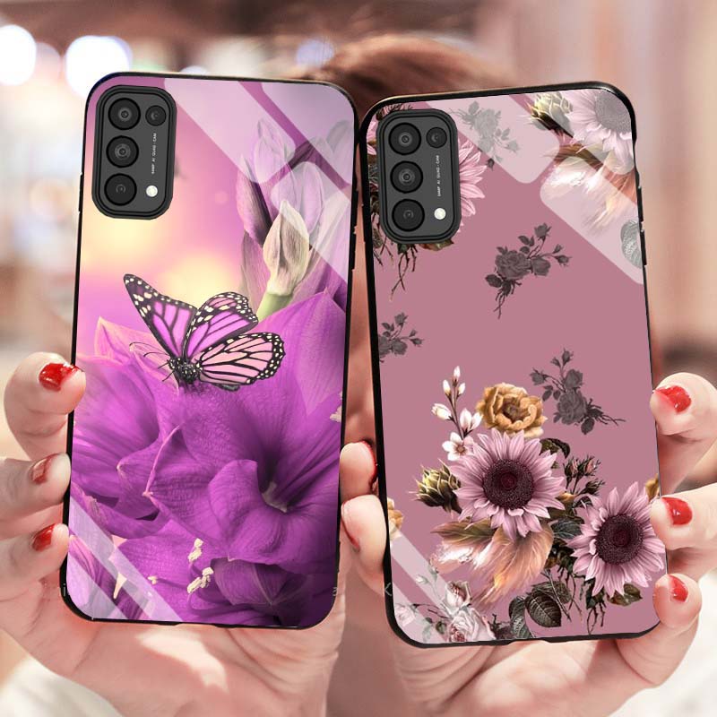 Ốp Oppo Reno 4, Reno 4 Pro, Reno 5 Lưng Kính Cường Lực Mới Nhất