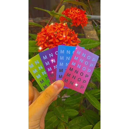 sticker chữ cái và con số theo tấm phong cách hàn quốc siêu xinhh