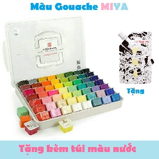 Màu gouache Miya set 56 hũ màu thạch dạng jelly (1 hũ 30ml ) dùng vẽ tranh màu nước, phong cảnh