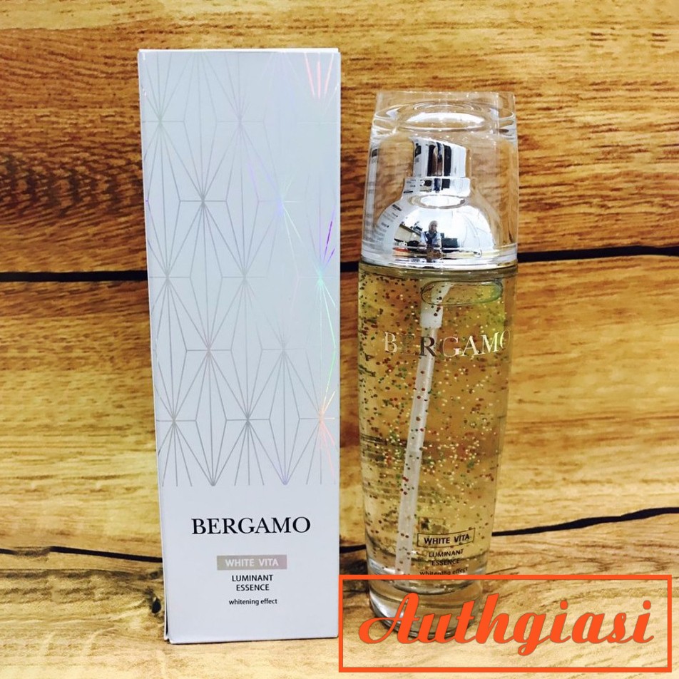 Auth Serum dưỡng trắng Bergamo White Vita \ 24K Gold Luminant Essence tinh chất căng mịn da 110ml