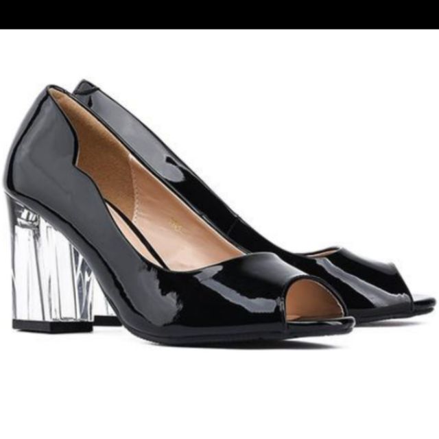 [ Freeship 99k Toàn Quốc ] Giày gót trong sz 34 -41