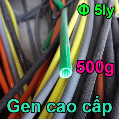 Nửa ký gen phi 5ly chịu nhiệt chống cháy chất lượng cao - phụ tùng quạt điện cơ gel sợi 5mm