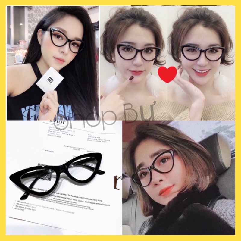 ❤️GỌNG KÍNH NỮ MẮT MÈO GIẢ CẬN 0 ĐỘ THỜI TRANG MS903❤️