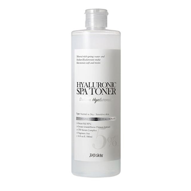 [Mã 153FMCGSALE1 giảm 10% đơn 250K] ✅ (HÀNG CHUẨN AUTHENTIC) (Sẵn Có Bill)TONER CAO CẤP BAD SKIN HYALURONIC SPA TONER