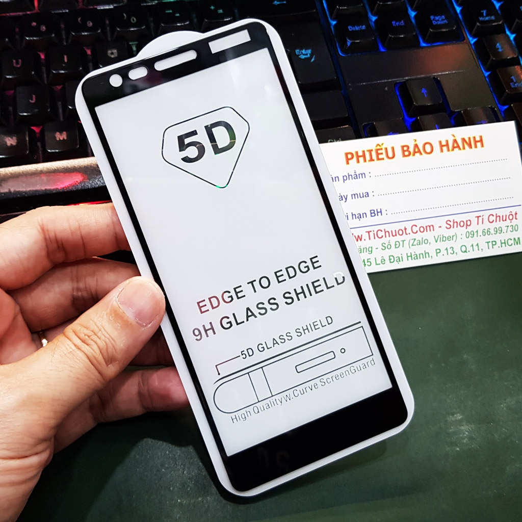 [FULL KEO-Ảnh Thật] Kính CL Nokia 3.1 Cường Lực 2.5D FULL Màn