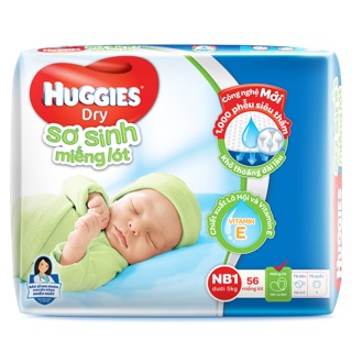Miếng lót sơ sinh huggies newborn 1 56 miếng