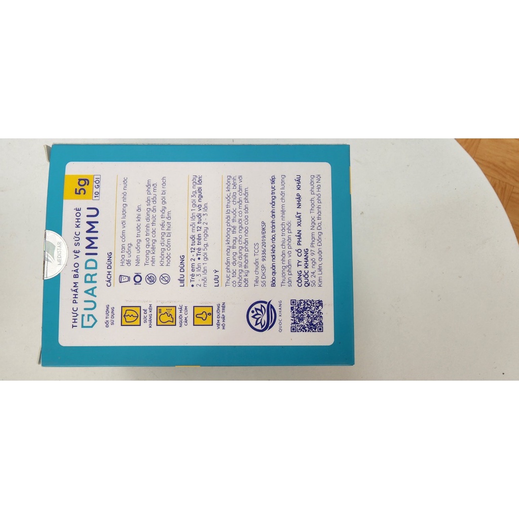 Guardimmu cốm tai mũi họng