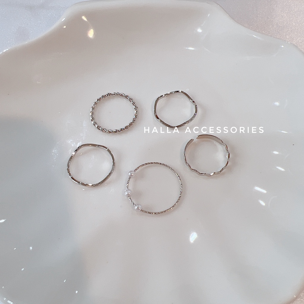 Nhẫn Nữ Ring chain HALLA NH106 NH107