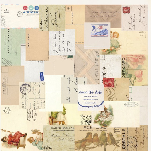 Bộ 60 tờ kraft Vintage STI05 giấy ghi chú notes trang trí retro làm Bullet journal, bưu thiếp, nhật ký