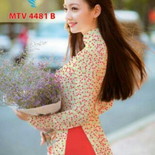 Vải áo dài hoa nhí