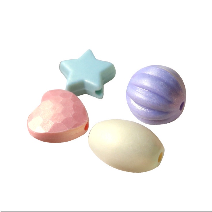 Set 50 Hạt Xỏ Lỗ Hình Trái Bí Ngô Ngôi Sao Năm Cánh Dùng Làm Trang Sức Thủ Công