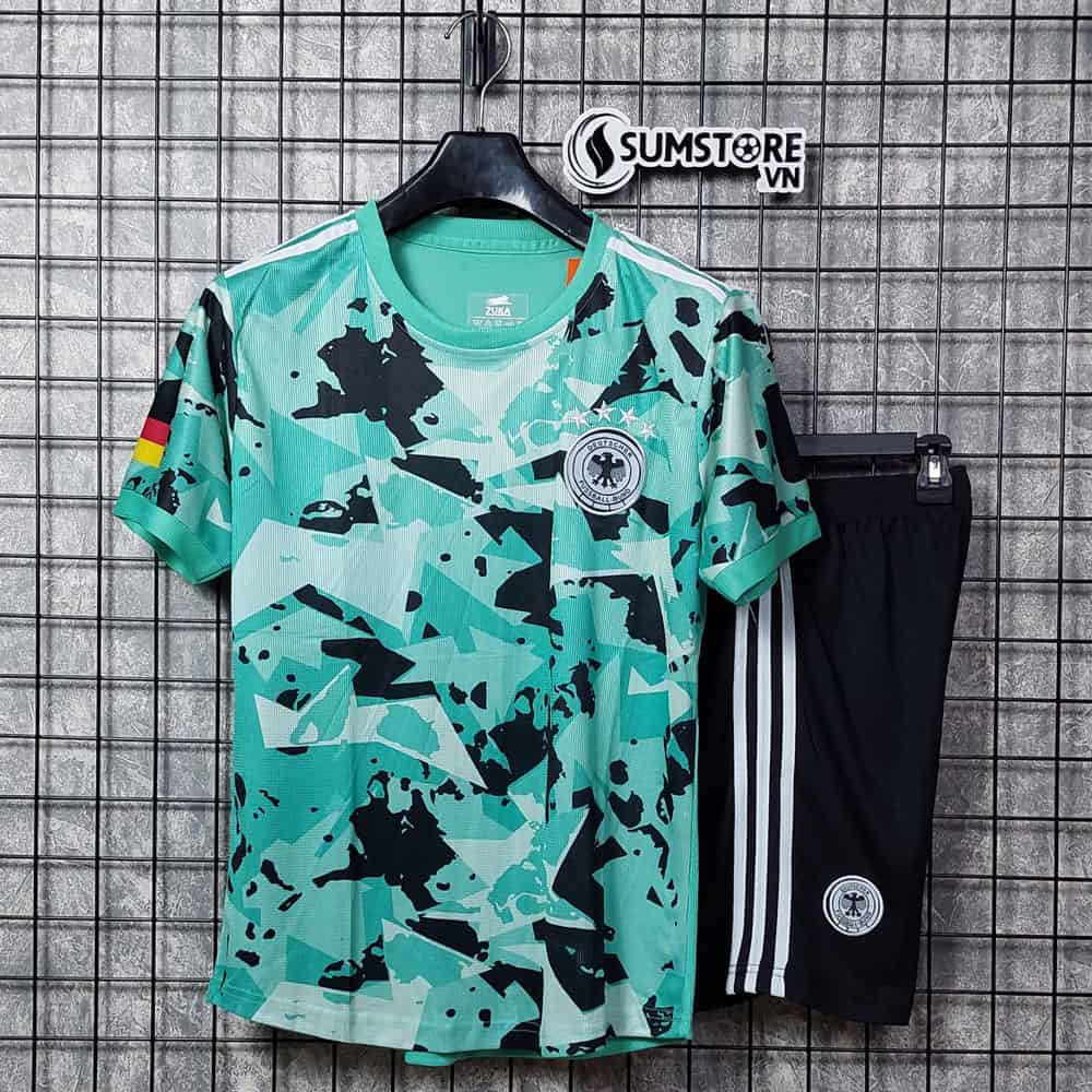 Bộ Quần Áo Đá Banh Thun Mè  Đồ Bóng Đá Tuyển Đức Xanh ZK - Áo Bóng Đá Thể Thao Nam Nữ Mới Chất Lượng Cao Cấp