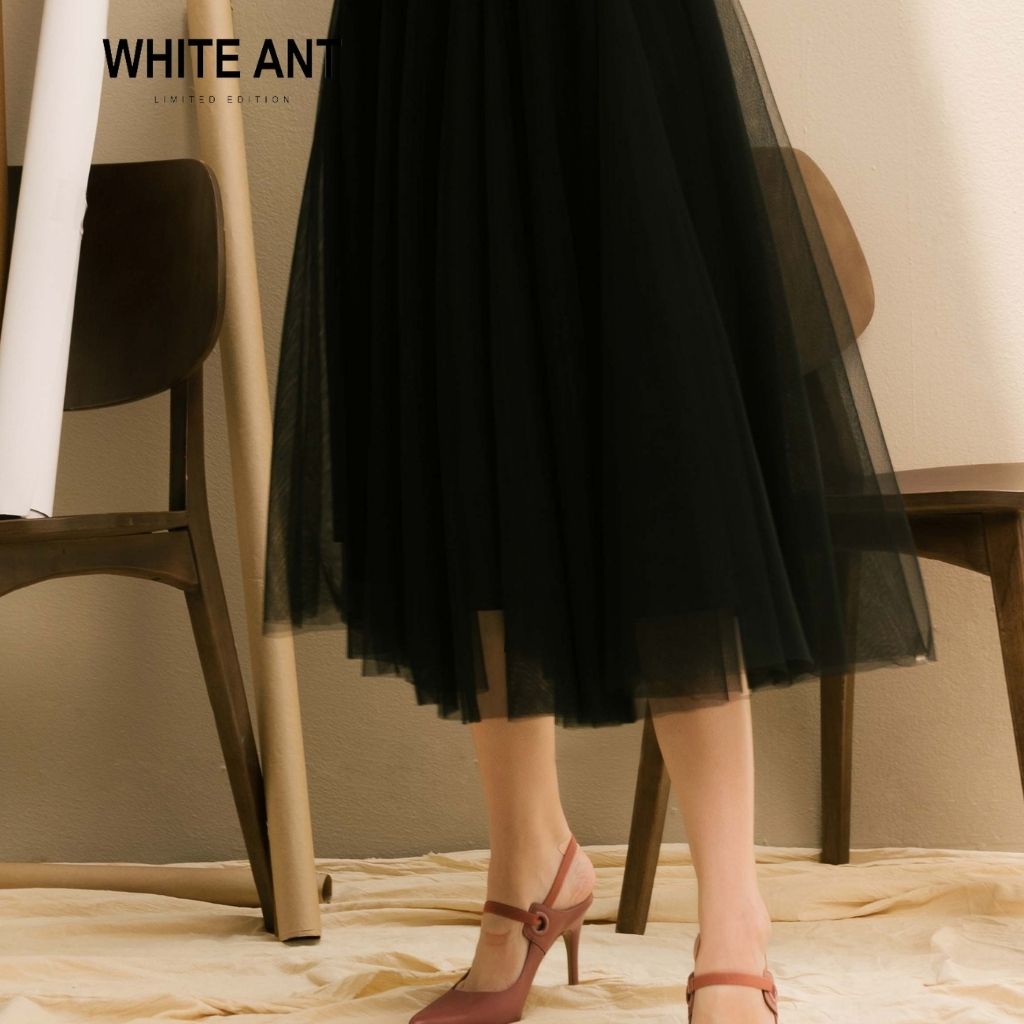 [Mã LTP200 giảm 200K đơn 699K] Chân váy xòe lưới 3 lớp cá tính phong cách nữ mặc cùng mọi kiểu áo WhiteAnt