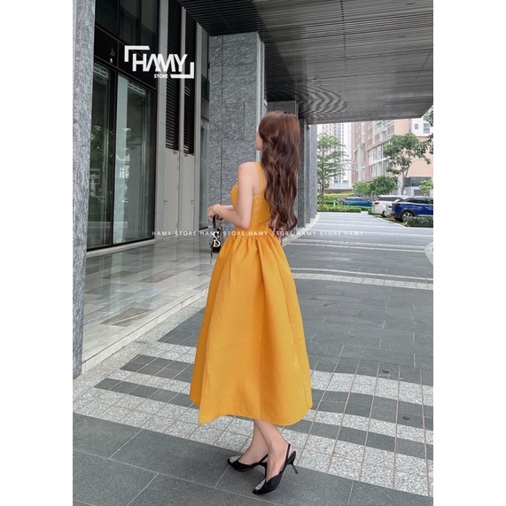 Đầm Yếm Xốp Nơ